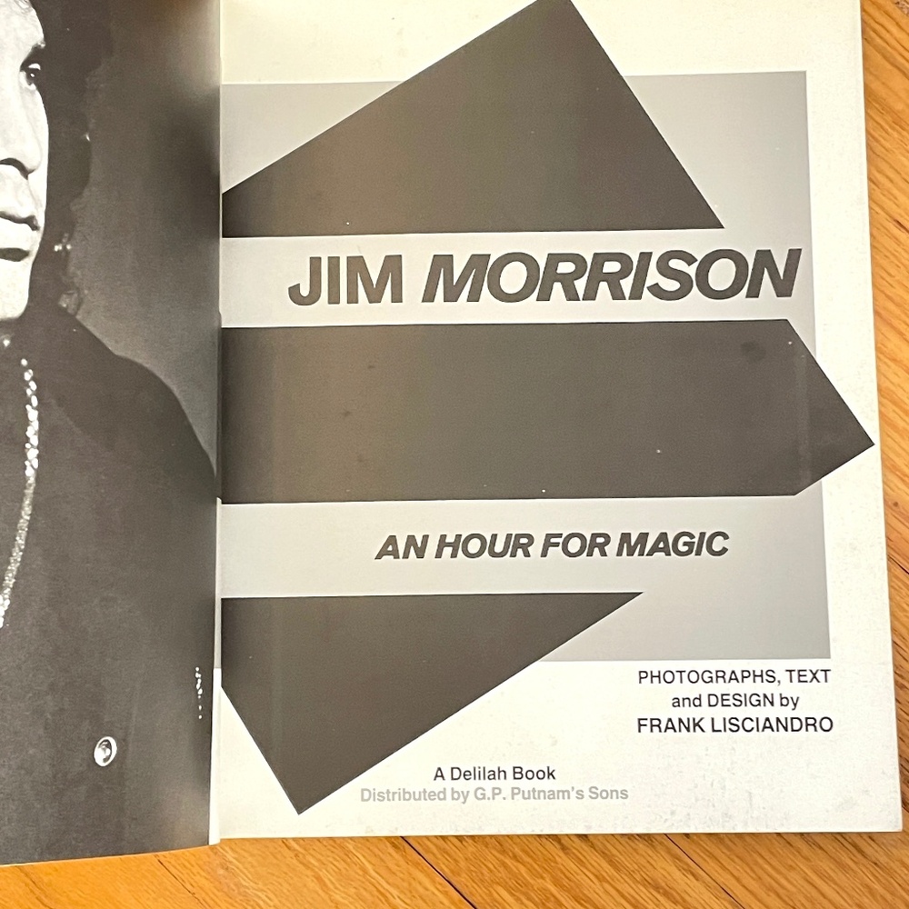 Jim Morrison An Hour for Magic A Photojournal by Frank Lisciandro Book - Picture 3 of 12